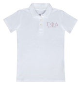 Gamma Phi Delta Polo Shirt - White